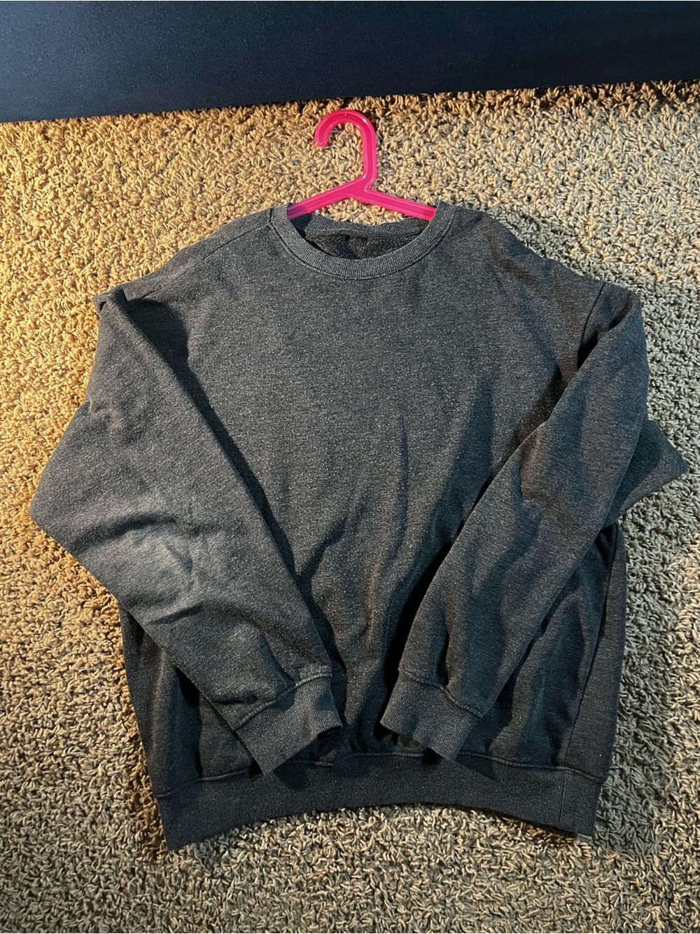 Men's Charcoal Gray Crewneck Sweater